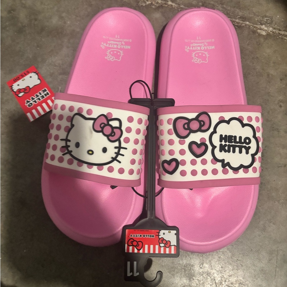 Hello Kitty Pink 11 Slide Sandals